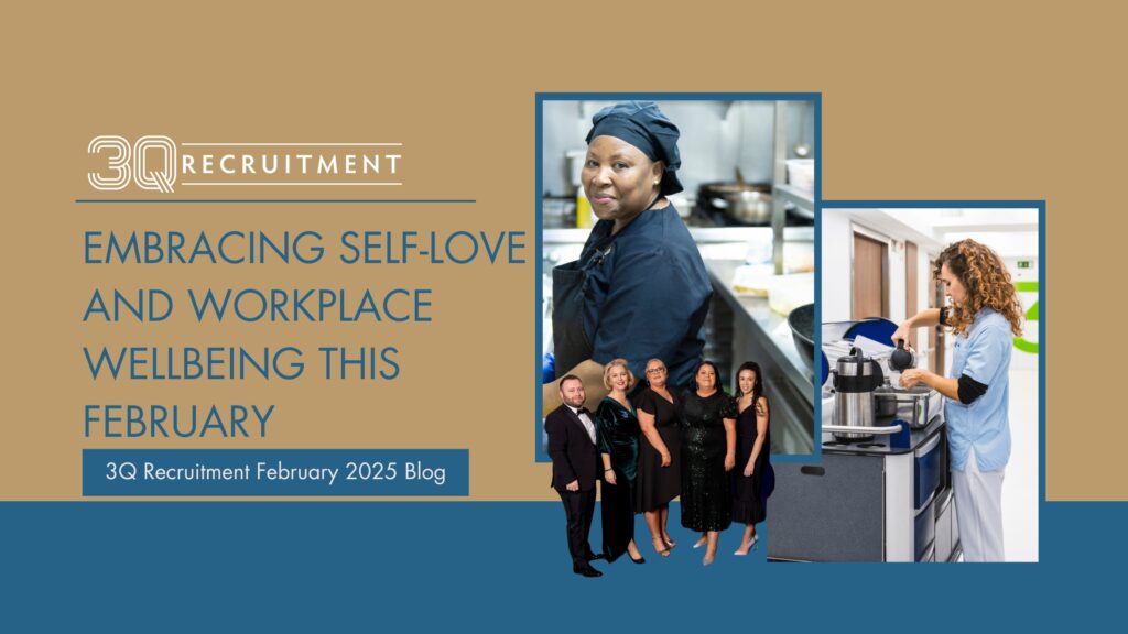 a group of people standing in a kitchen. February 2025 Blog Banner.