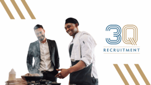 Hospital Chef preparing meals in a Dublin 3 healthcare facility accessible by DART and Dublin Bus, 3Q Recruitment
