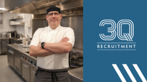 Hospital Chef working in a Dublin South East healthcare kitchen supplied by 3Q Recruitment