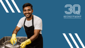 Kitchen Porter working in a healthcare kitchen in Dublin 8