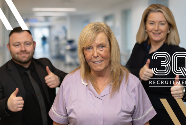 3Q Recruitment Healthcare Assistant speaking with a care manager in an Irish healthcare setting, reflecting supportive and compliant temporary staffing. Experienced Addiction Nurse working in Dublin. Clinical Nurse Manager 1 jobs, Assistant Director of Nursing (ADON) - Dublin City Centre Jobs